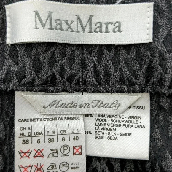 MaxMara Wool/Silk Textured Pant - Picture 5 of 6
